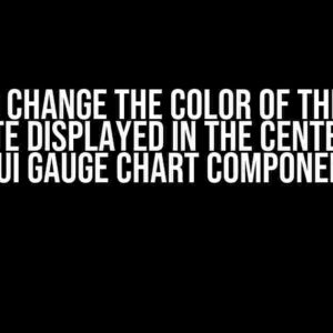 How to Change the Color of the Value Attribute Displayed in the Center of the MUI Gauge Chart Component